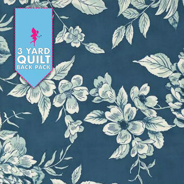 Sandalwood Indigo 108" Wide 3 Yard Quilt Fabric Back Pack