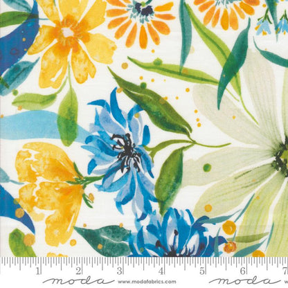 Sunshine and Blue Skies Cloud 108" Wide Quilt Backing Fabric