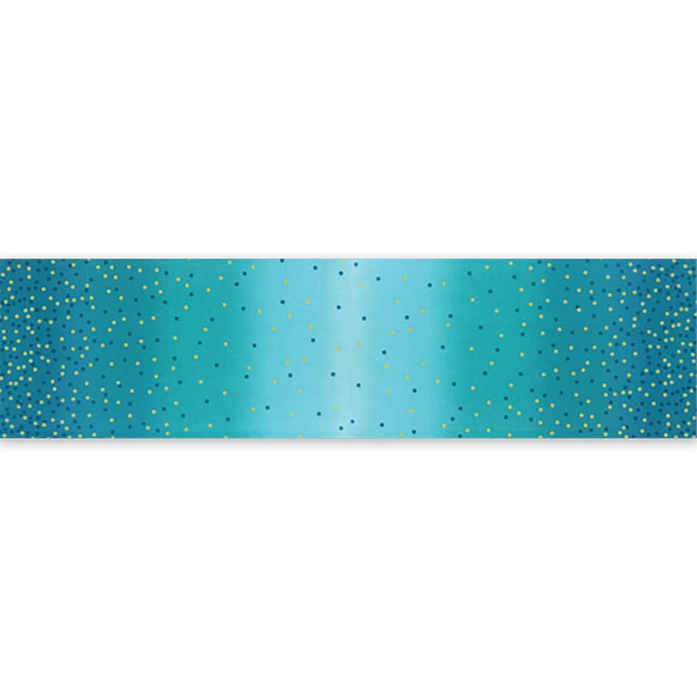 Best Ombre Confetti Metallic Turquoise Fabric Yardage