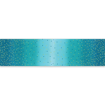 Best Ombre Confetti Metallic Turquoise Fabric Yardage