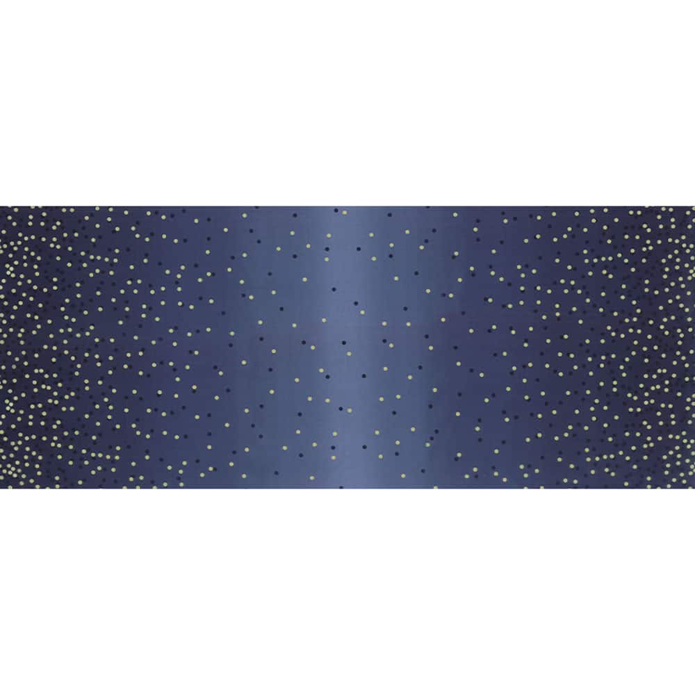 Best Ombre Confetti Metallic Indigo Fabric Yardage