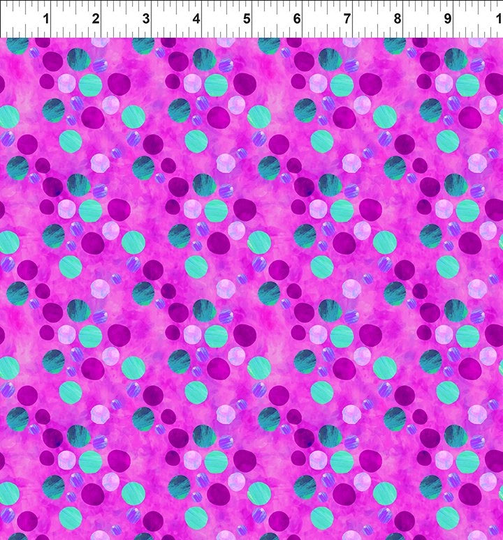 ABC's of Color Pink Dots Fabric Yardage