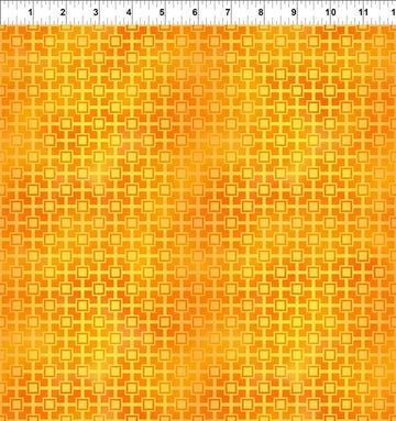 Pawsitivity Yellow Garden Grid Fabric Yardage
