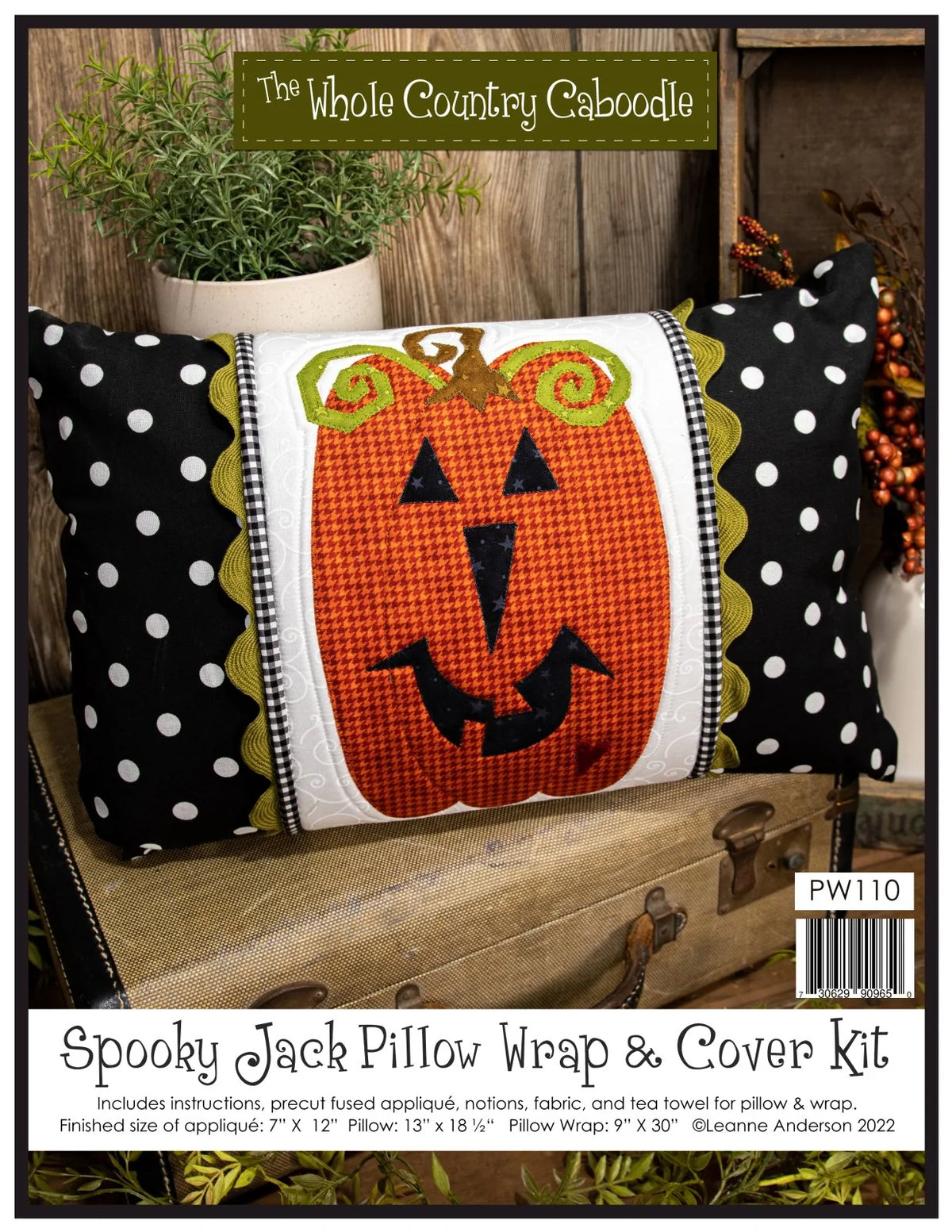 Spooky Jack Pillow Wrap & Cover Kit by The Whole Country Caboodle
