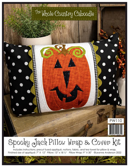Spooky Jack Pillow Wrap & Cover Kit by The Whole Country Caboodle