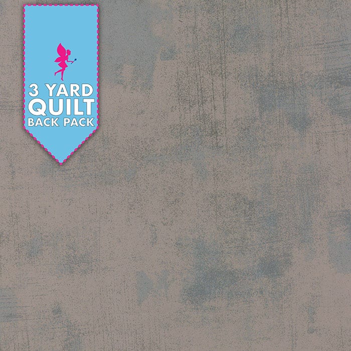 Image of Grunge - Grey Couture 108" Wide 3 Yard Quilt Fabric Back Pack