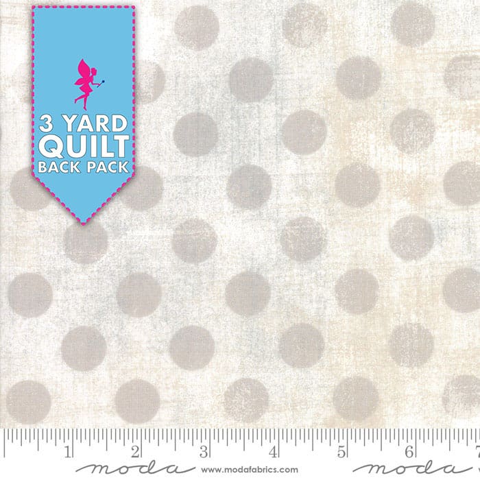 Grunge Hits the Spot - White Paper 108" Wide 3 Yard Quilt Fabric Back Pack