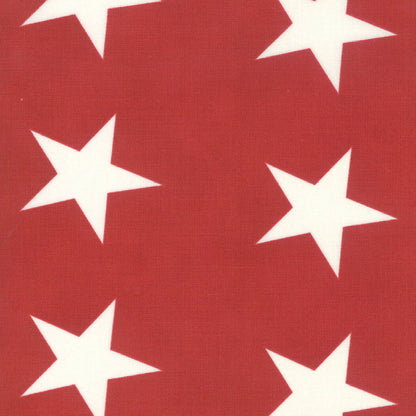 Star Bunting Red 108" Wide Quilt Backing Fabric