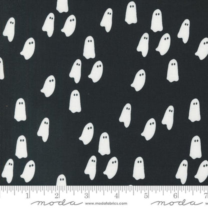 Noir Black Wandering Ghost Fabric Yardage