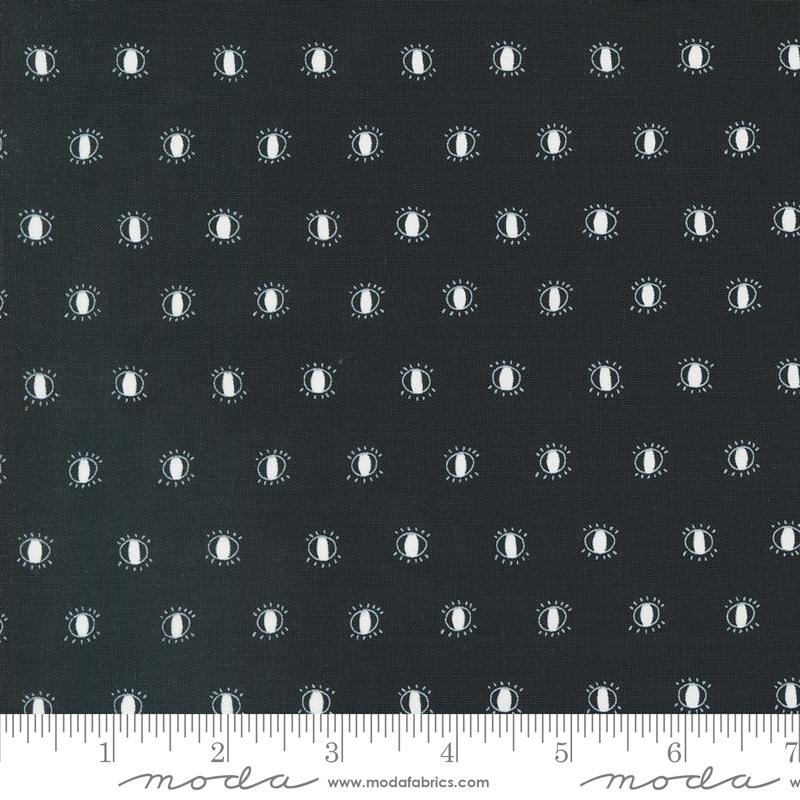 Noir Black Watching Eyes Fabric Yardage