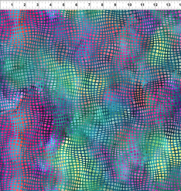 Impressions Teal Dots Fabric Yardage