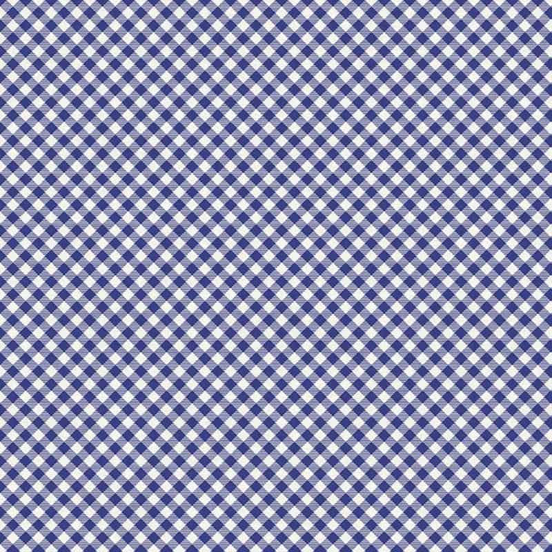 Buffalo Check Gingham Blue Fabric Yardage