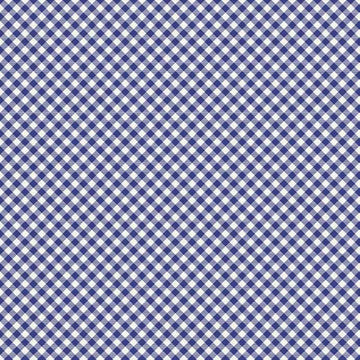 Buffalo Check Gingham Blue Fabric Yardage