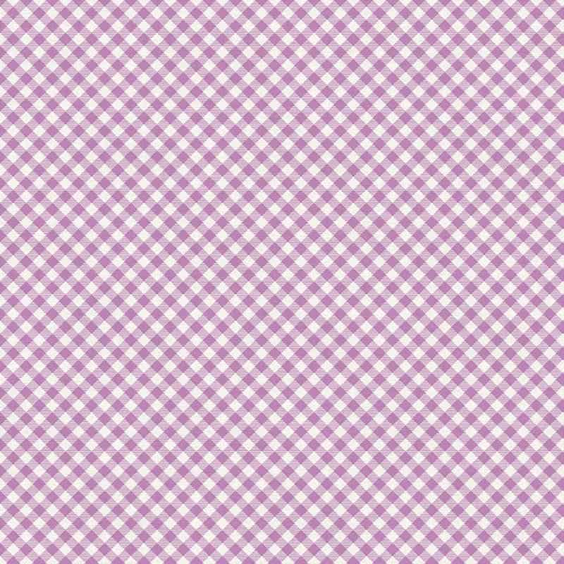 Buffalo Check Gingham Lavendar Fabric Yardage