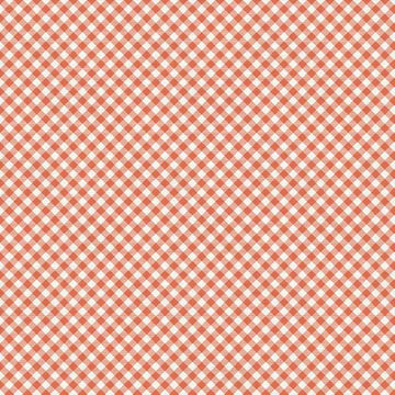 Buffalo Check Gingham Orange Fabric Yardage