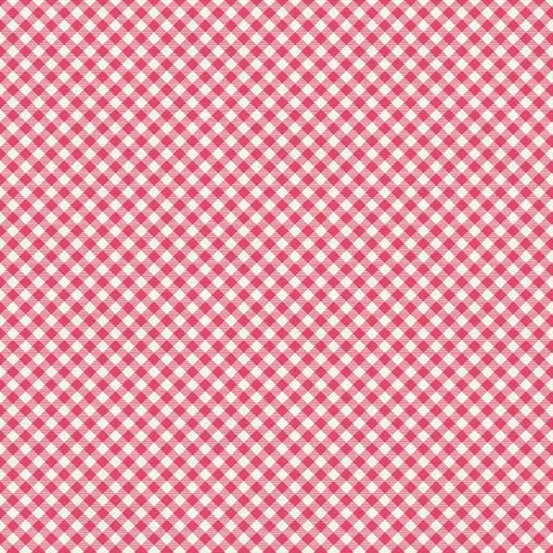 Buffalo Check Gingham Pink Fabric Yardage