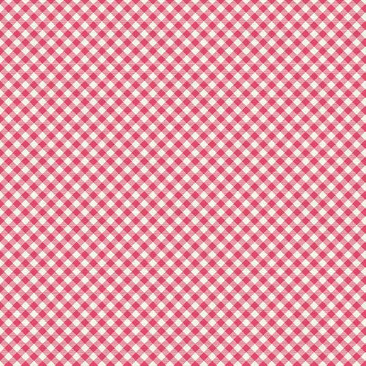 Buffalo Check Gingham Pink Fabric Yardage