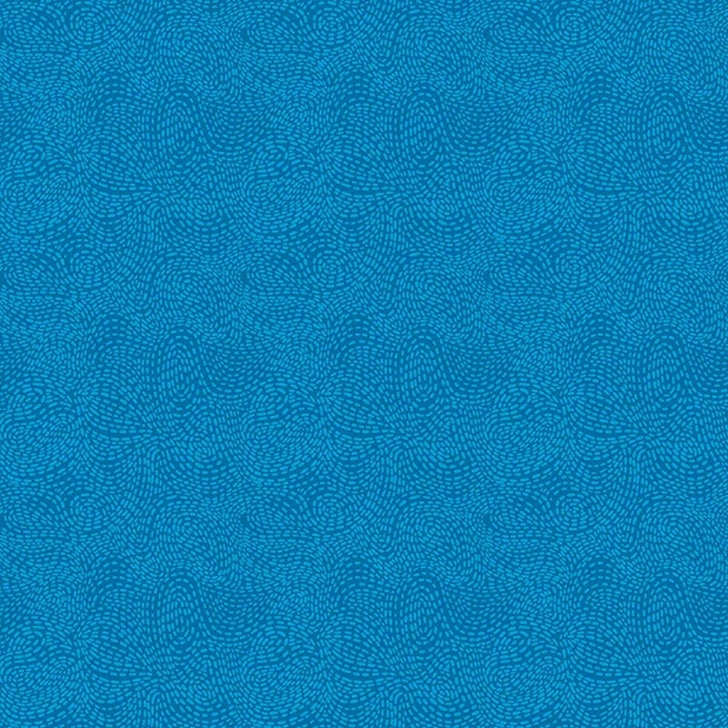 Waved Cerulean Fabric Yardage