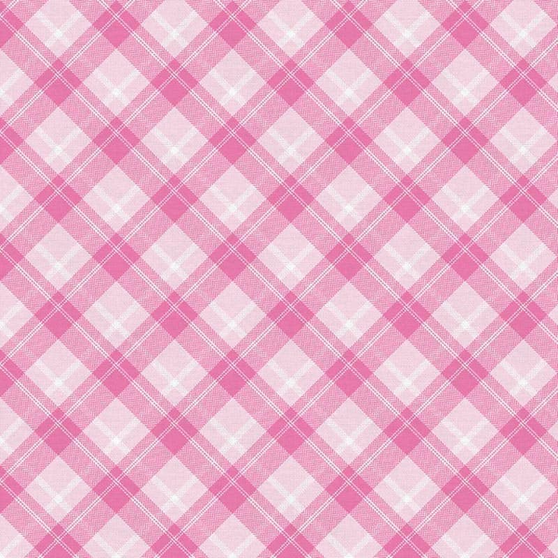 Playful Plaids Light Pink Fabric Yardage