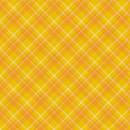 Playful Plaids Mustard Fabric Yardage