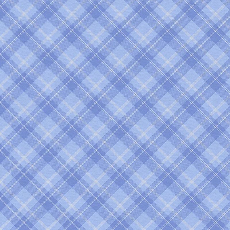 Playful Plaids Periwinkle Fabric Yardage