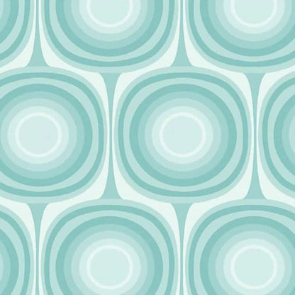 Squircle Light Aqua 108" Wide Quilt Backing Fabric