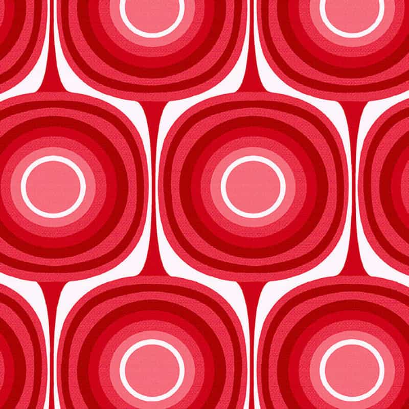 Squircle Red 108" Wide Quilt Backing Fabric