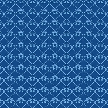 Gnomebody Bakes It Better Sweet Trellis Dark Blue Fabric Yardage