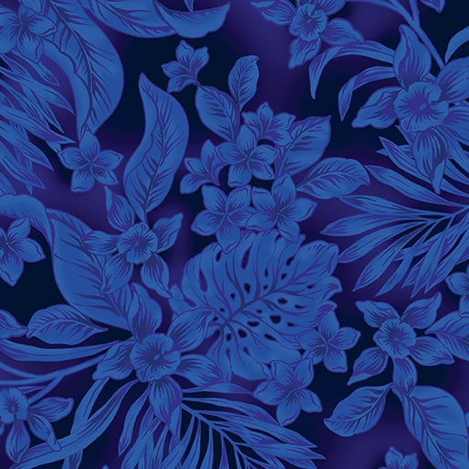 Oasis Indigo 108" Wide Quilt Backing Fabric