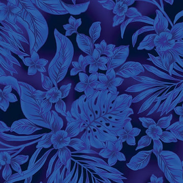 Oasis Indigo 108" Wide Quilt Backing Fabric