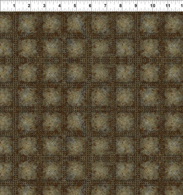 Steampunk Menagerie Gray Rivets Fabric Yardage - quilt fabric for sewing and quilting projects