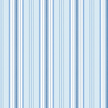 French Romance Simone Stripe Blue/White Fabric Yardage