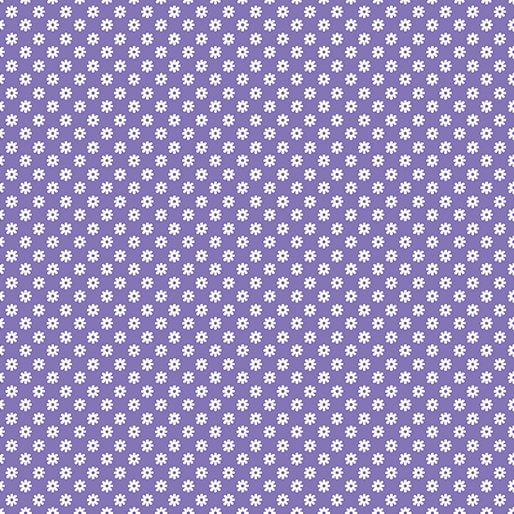 Daisy Bright Medium Purple Fabric Yardage