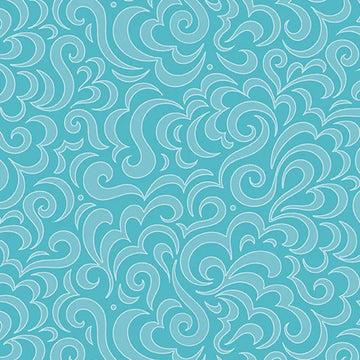 Elegance Aqua Fabric Yardage - quilt fabric for sewing and quilting projects