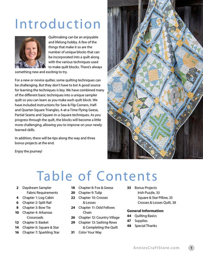 Learn As You Go Stitch the Daydream Sampler and Master Your Quilting Skills