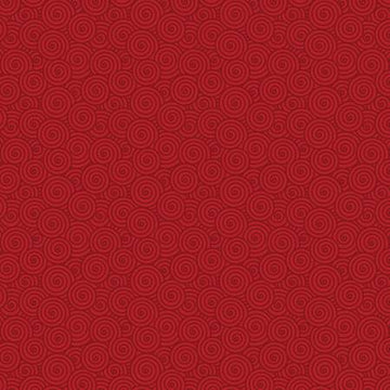 Barnyard Rules Red Meadow Swirls Fabric Yardage