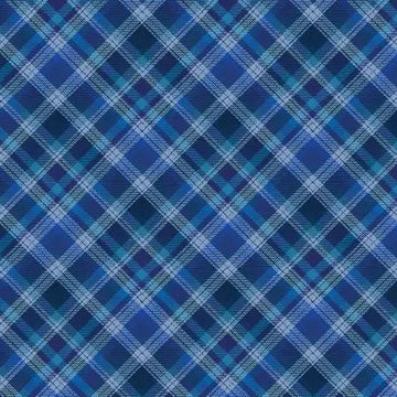Farmhouse Plaid Blue Fabric Yardage - quilt fabric for sewing and quilting projects