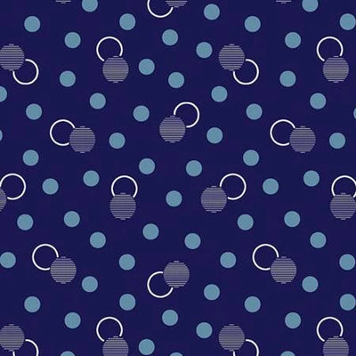 Lots of Dots Navy Fabric Yardage