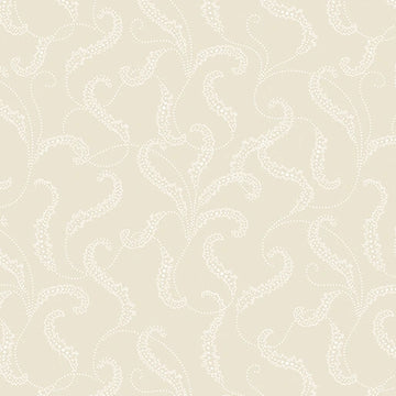 Classic Keepsakes Ecru Filigree Scroll Fabric Yardage - quilt fabric for sewing and quilting projects