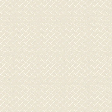 Classic Keepsakes Ecru Criss Cross Dots Fabric Yardage - quilt fabric for sewing and quilting projects