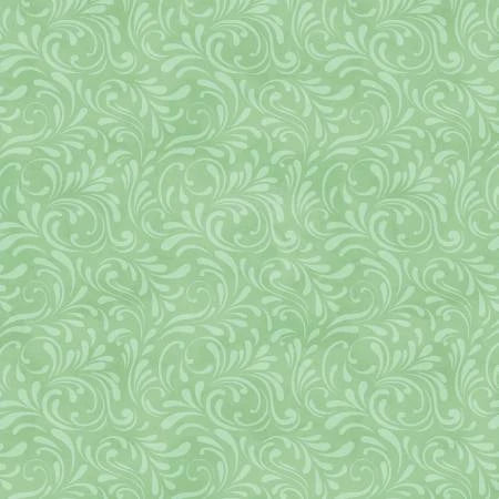 Shadow Scroll Green Fabric Yardage