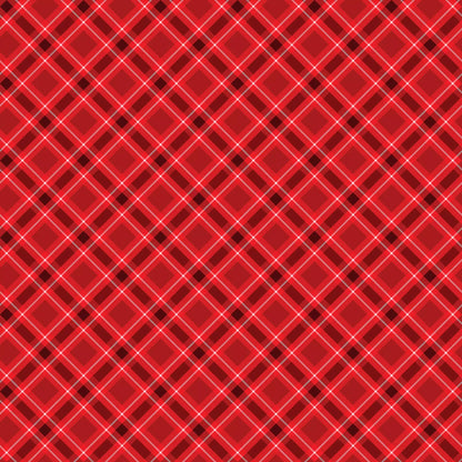 Plaid Red 108" Wide Quilt Backing Fabric