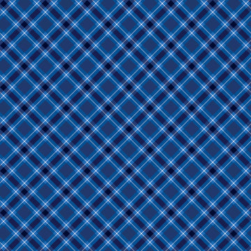 Plaid Navy 108" Wide Quilt Backing Fabric