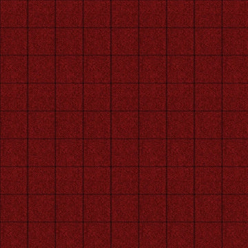Tweed Window Pane Dark Red Fabric Yardage - quilt fabric for sewing and quilting projects