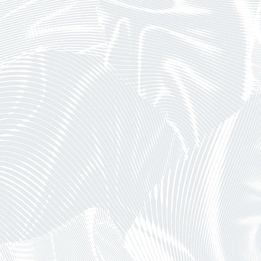 Abstract white and light gray background with wavy, curved lines and soft patterns, inspired by the gentle movement and texture of Benartex Echo Gray White Fabric Yardage.