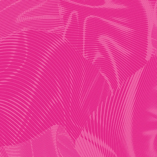 Abstract design with wavy pink lines, inspired by Echo Fuchsia Fabric Yardage from Benartex, forms a textured, layered pattern of smooth and sharp contours—ideal for cotton quilting fabric.