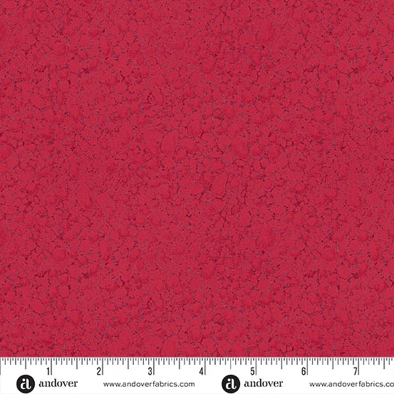 Echoes of Iceland Heima Pebbles Red Currant  Fabric Yardage