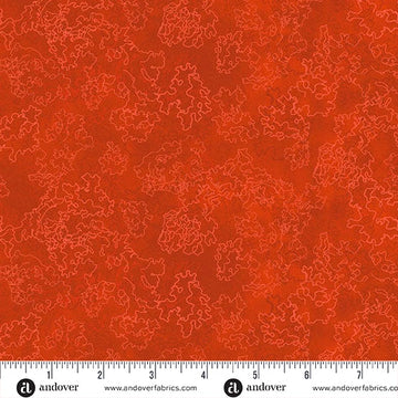 Echoes of Iceland Heima Lichen Poppy Fabric Yardage