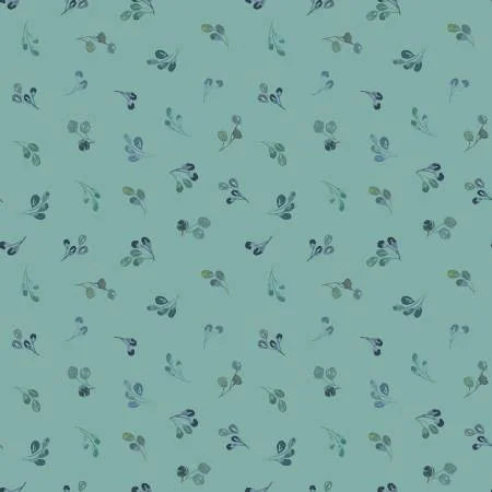 Enchanted Sprigs Jade Fabric Yardage