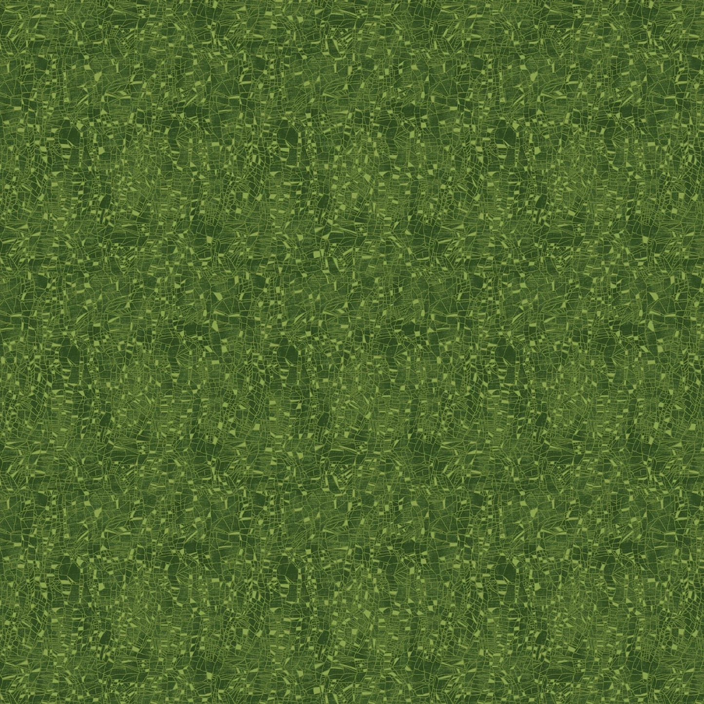 A green stereogram with a repeating textured pattern inspired by Benartex’s Dragonfly Wonder Pine Cirrus Tonal Texture Fabric Yardage. Its abstract leafy surface reveals a hidden 3D shape when viewed with relaxed focus.
